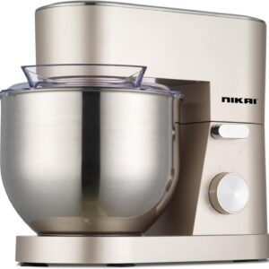 Nikai NSM500A 5 Liter 1000W Stand Mixer, 6 Speed With Pulse, With 3 Mixing Modes