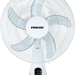 Nikai NWF1635T1 16" Wall Fan, T Class Copper Motor, 5 AS Knife Blades,90° Grill Oscillation, 3 Speed Control