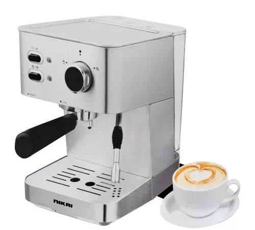 Nikai Coffee Machine For Making Espresso, Cappuccino & Latte - Stainless Steel Coffee