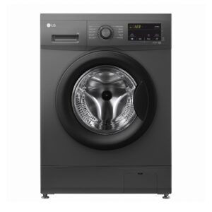 LG F2J3HYL6J 7kg Front Load Washing Machine, Black