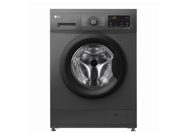 LG F2J3HYL6J 7kg Front Load Washing Machine, Black