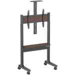 Powerology PTVDES-WH Electric TV Stand with Vertical Height Adjustment