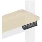 Powerology PTVDES-WH Electric TV Stand with Vertical Height Adjustment