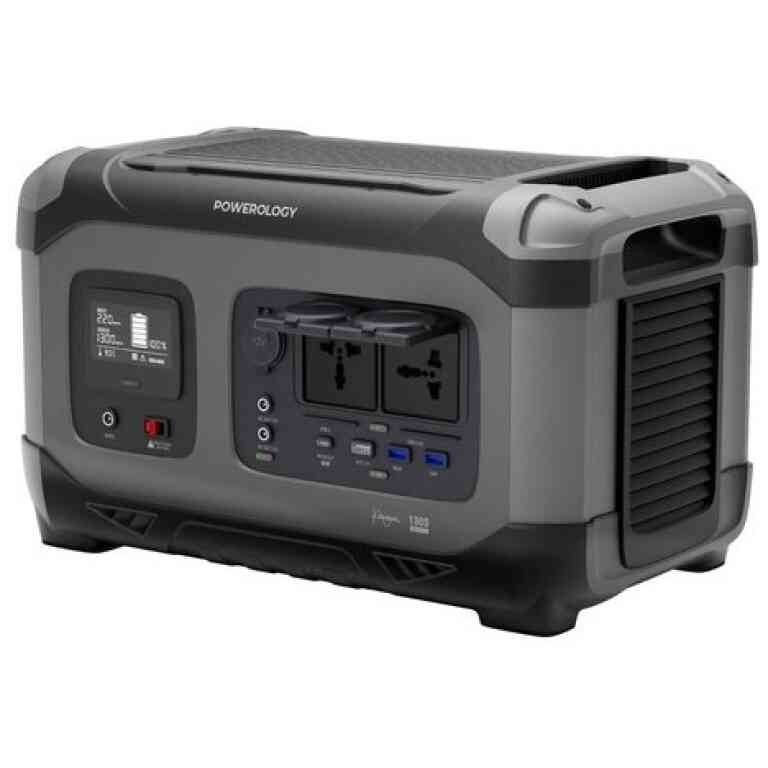 Powerology PPBCHA23 392000mAh Power Generator 1300W 60W USB-C Power Delivery/18W USB Quick Charge