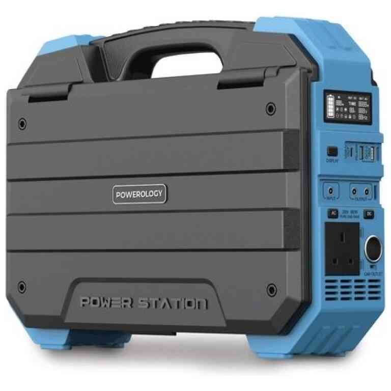 Powerology PPBCHA30 600W 192000mAh Portable Generator Integrated Solar Panel