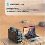 Powerology PPBCHA38 76800mAh 300W Portable Generator Integrated Solar Panel
