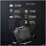 Powerology PPBCHA38 76800mAh 300W Portable Generator Integrated Solar Panel