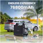 Powerology PPBCHA38 76800mAh 300W Portable Generator Integrated Solar Panel