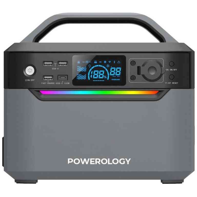 Powerology PPBCHA39 120000mAh 600W Dual AC Socket Power Generator