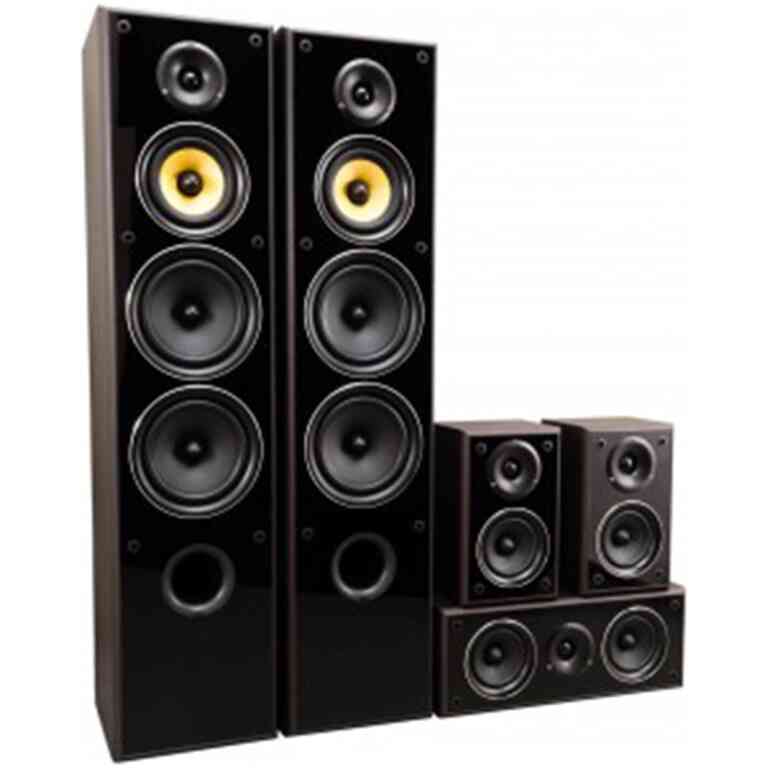 TAGA TAV-606 V.3 5.0 Speaker Set Floor/Ctr/Surround Black