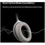 KEF Mu7 Wireless Noise Cancelling Headphones Small, Silver Grey | Hi-Res Bluetooth Over-Ear Audio