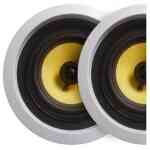 TAGA TCW-500R V.4 165mm Kevlar 100W In-Ceiling Speakers Pair - White