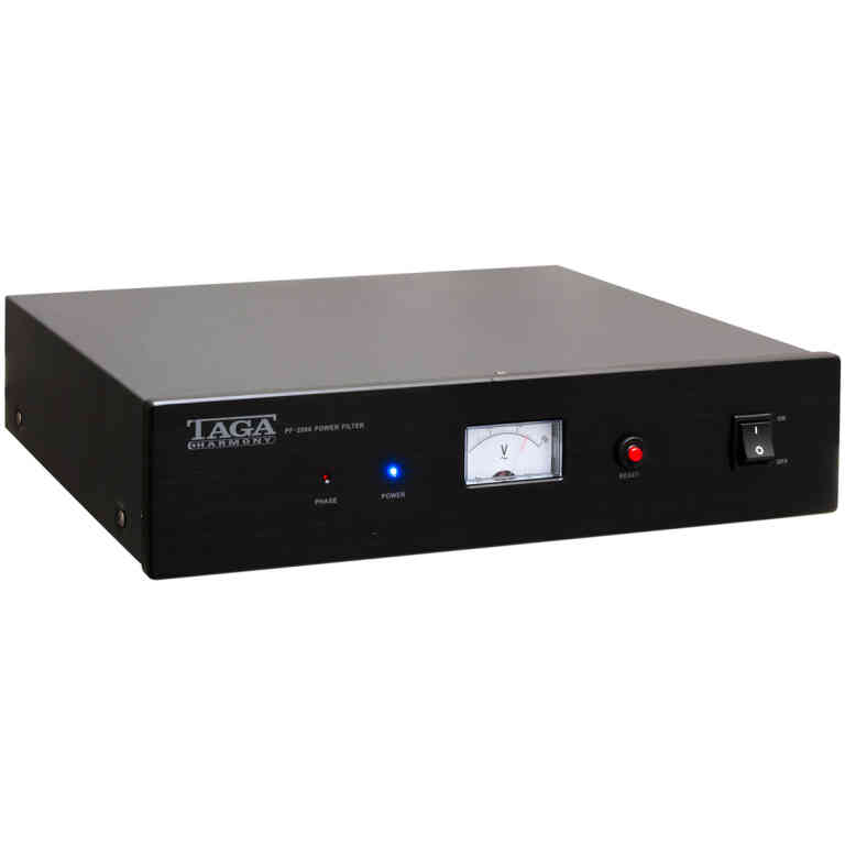 TAGA PF-2000 Power Filter EMI RFI Suppression Meter Black