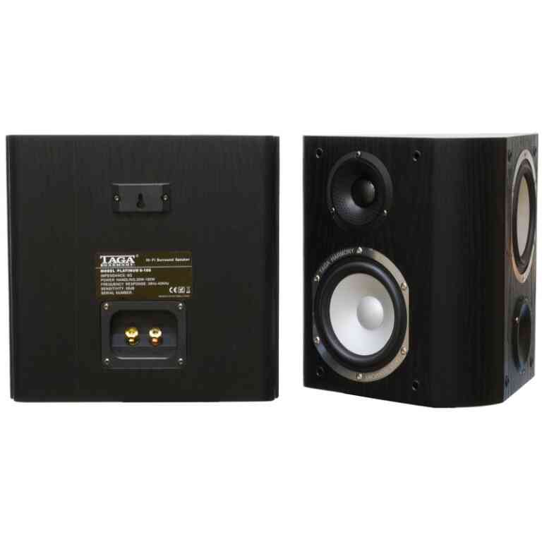 TAGA PLATINUM S-100 v.4 Bipolar Speakers Dual Tweeter Pair - Black