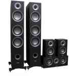 TAGA TAV-807F 3-Way 135W Floorstanding Speakers Pair- Black