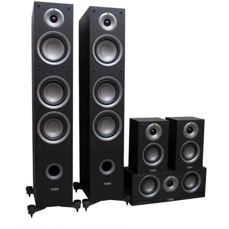 TAGA TAV-507F TAV-C TAV-S 5.0 Speaker Set Compact Black
