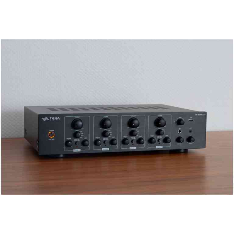 TAGA TA-600 MULTI CI Amplifier 4-Zone 2×30W USB Mixer Black