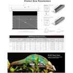 VIVIDSTORM VPCLALR110H 110 inch Phantom Ceiling ALR Projector Screen