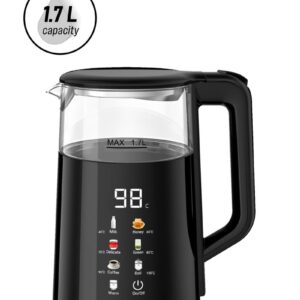 Lepresso LPCFFM0037 Electric Window Kettle Multi-Temperature Display Black