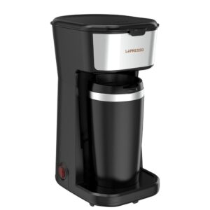 Lepresso LPCMTMBK Instant Coffee Brewer With Travel Mug 400ML Black