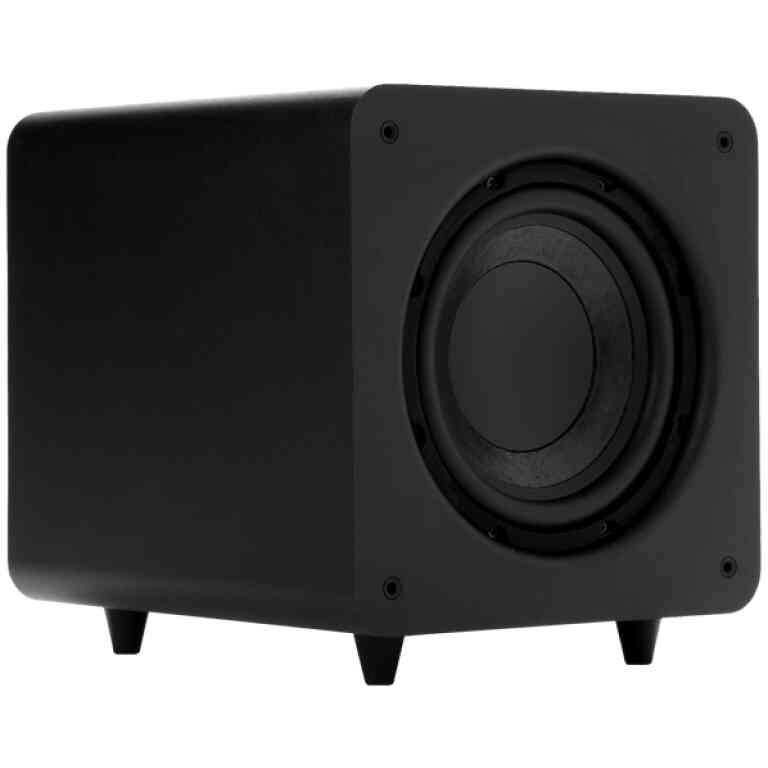 Polk Audio PSW111BK Powered 8 inch Compact Subwoofer for Home Theater