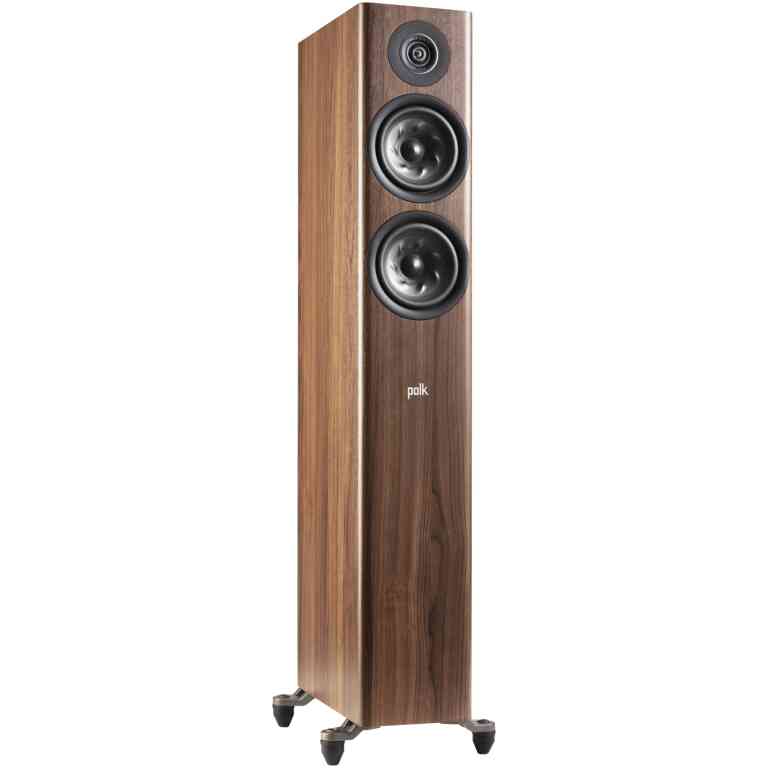 Polk Audio Reserve R500 Premium Compact Floorstanding Tower Speakers Pair - Brown