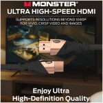 Monster MC HME HDR HDMI Cable 4K 6ft Essentials V-Grip