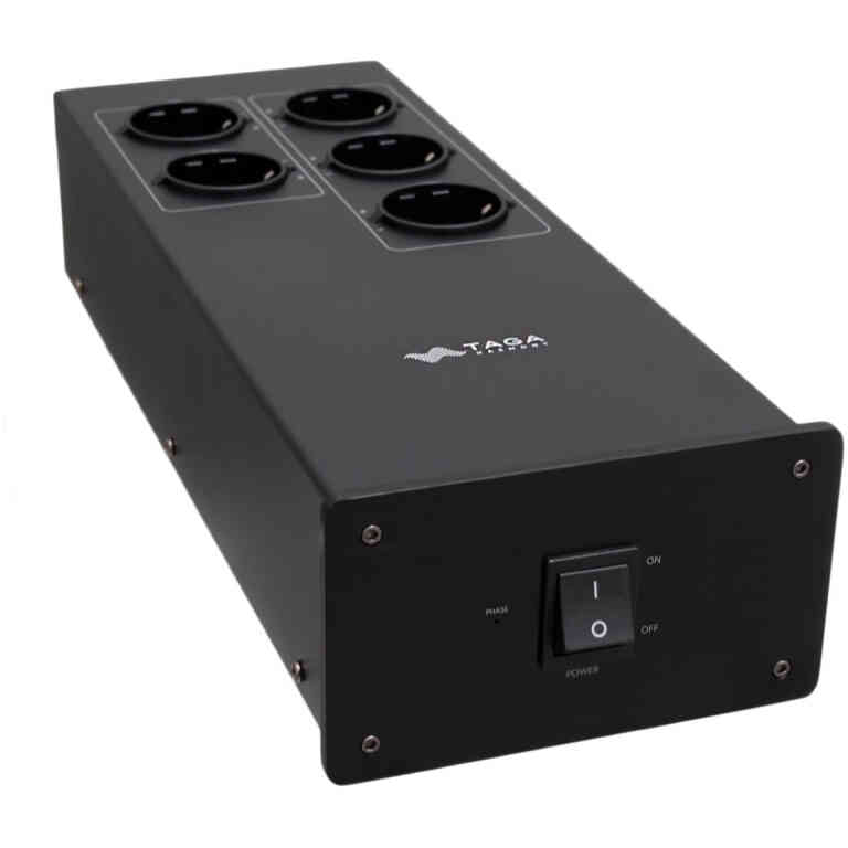 TAGA PF-500 Power Filter 5-Socket Surge 3000V Compact Black