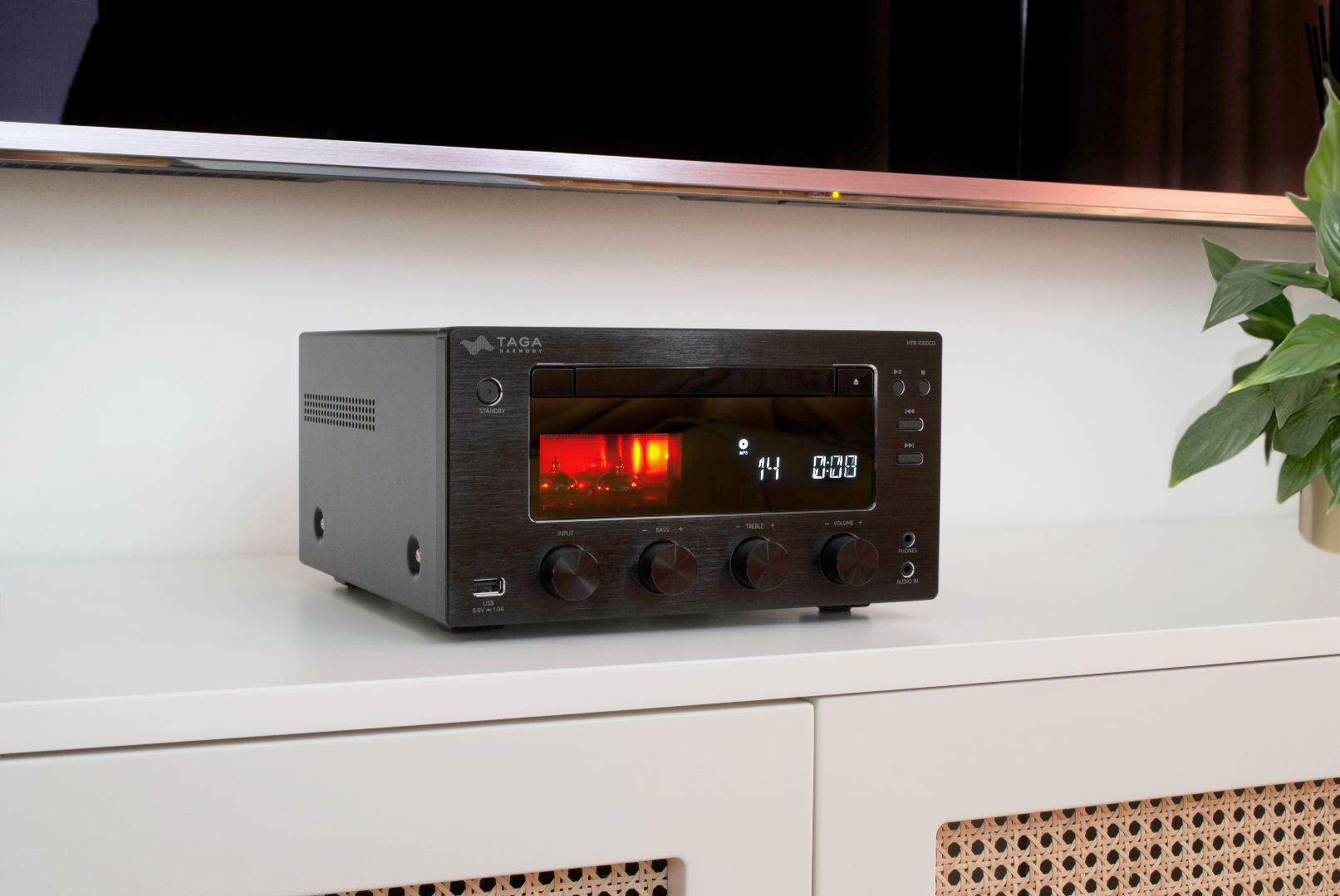 TAGA HTR-1000CD v.3 Hybrid Receiver DAB+ CD USB 90W Black TAGA HTR-1000CD v.3 Hybrid Receiver DAB+ CD USB 90W Black