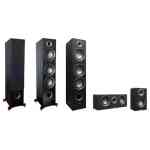 TAGA TAV-607F TAV-C TAV-S 5.0 Speaker Set 3-Way Black