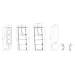 TAGA PLATINUM F-100 v.4 Floorstanding Speakers 3-Way Pair - Black