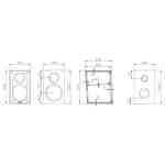 TAGA PLATINUM S v.4 2-Way Compact Surround Speakers Pair - Black TAGA PLATINUM S v.4 2-Way Compact Surround Speakers Pair - Black