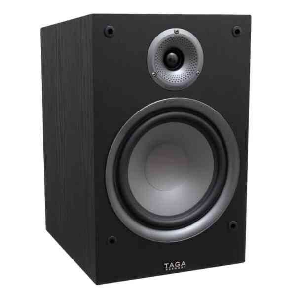 TAGA TAV-807B 2-Way 8" Driver Bookshelf Speakers Pair - Black