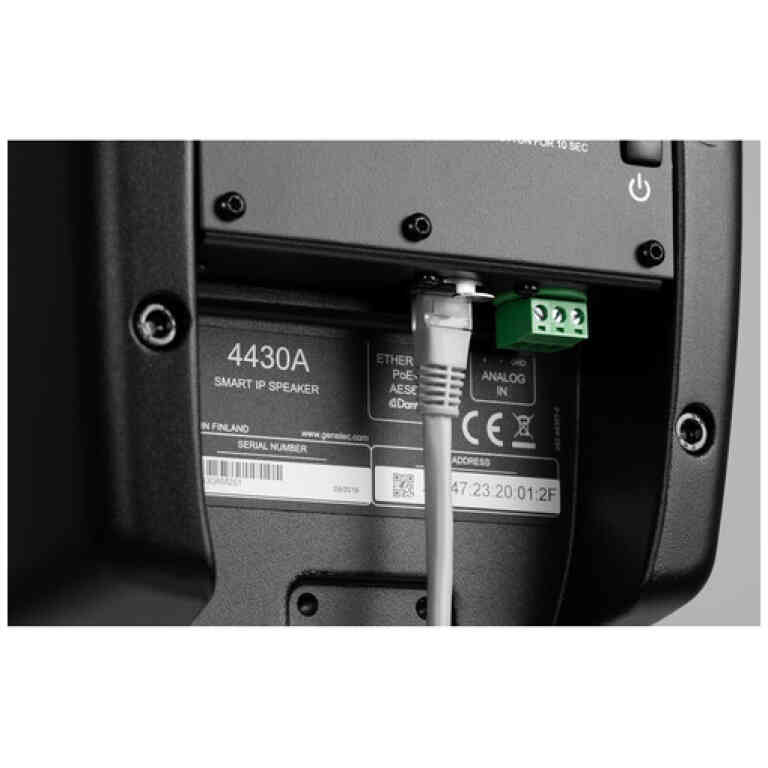 Genelec 4430AW Smart IP Speaker White Two Way Network Audio