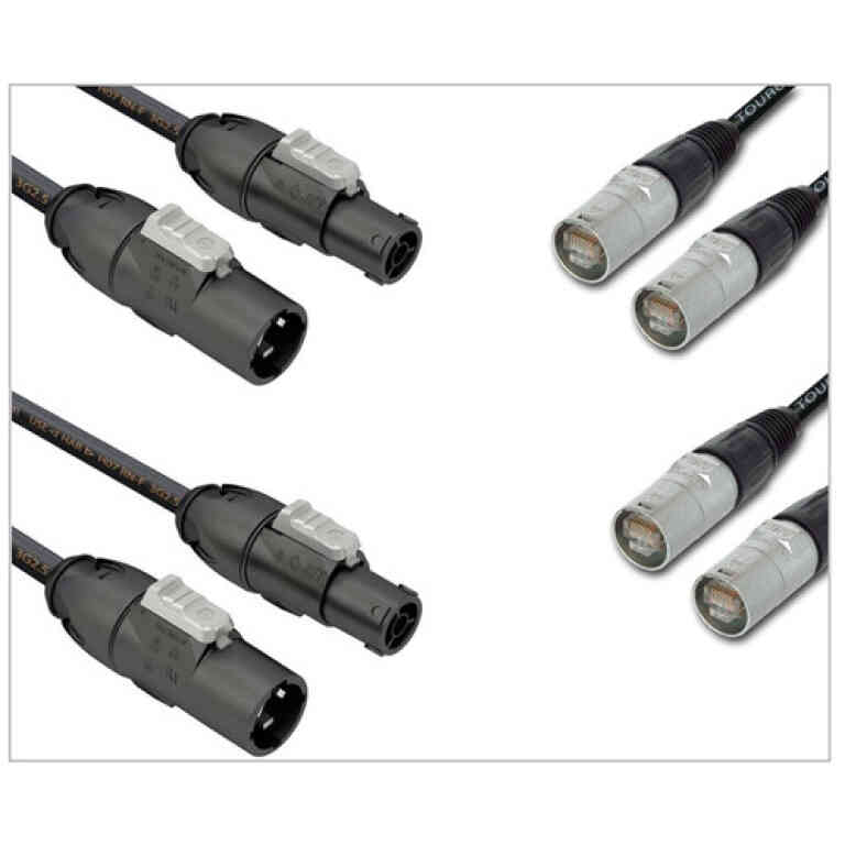 QSC LS-KIT-J-NA PowerCON to EtherCON 48in International Cable