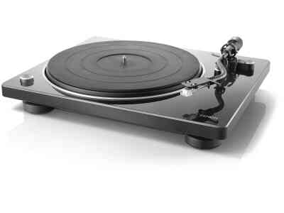 Denon DP-400 Turntable Premium Vinyl Record Player Black Finish