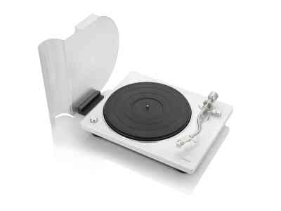 Denon DP-400 Turntable Premium Vinyl Record Player White Finish