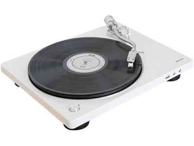 Denon DP-450USB Turntable High-Resolution Vinyl Player White