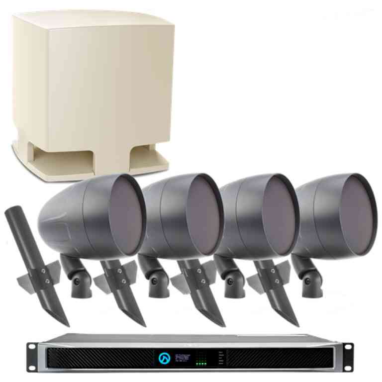 TruAudio HS12TN-PAKLEA-AS3-4 High-Output Landscape Audio System