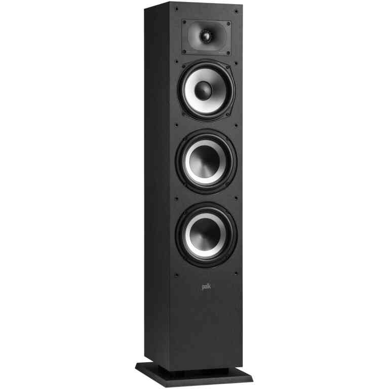 Polk Audio Monitor XT60 High Resolution Floorstanding Tower Speakers Pair - Black