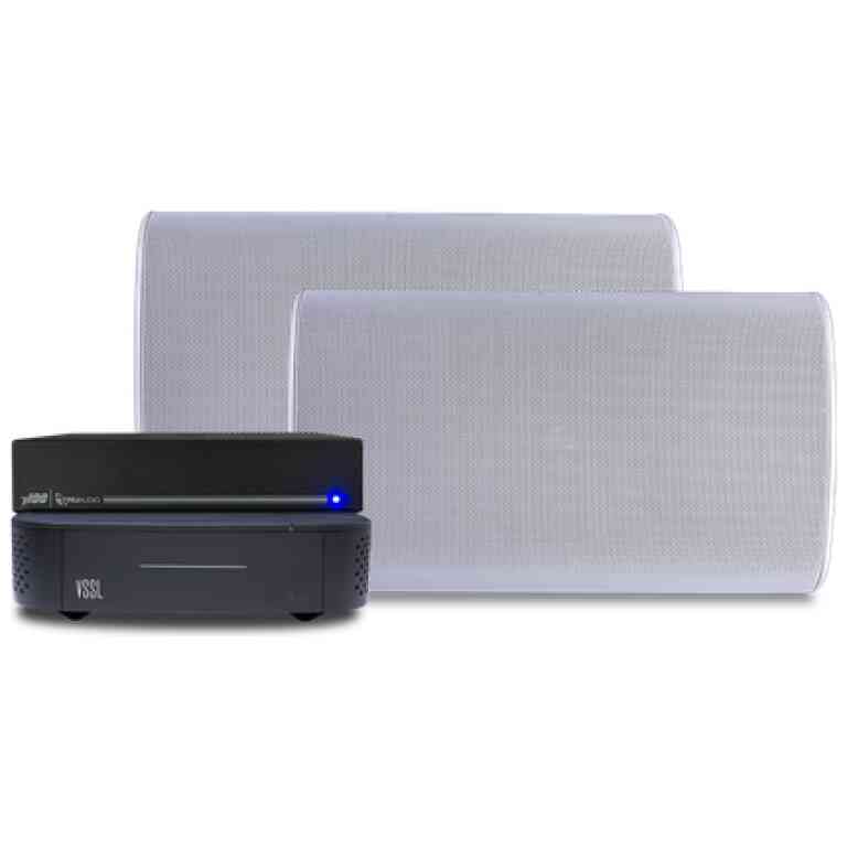 TruAudio OP6WT-A1X-T100 Durable Outdoor Speaker Set for Landscape