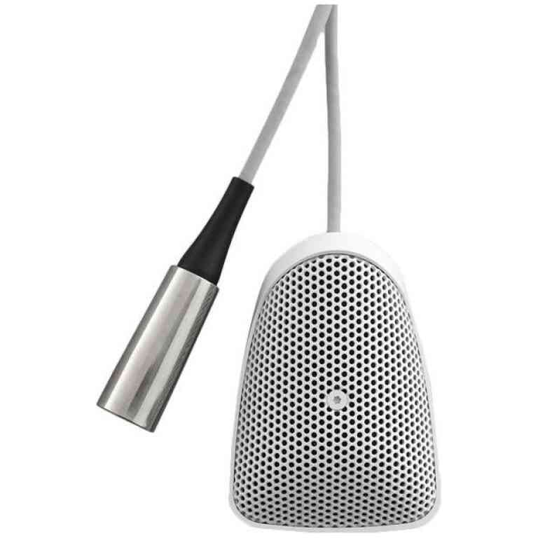 Shure CVB-W/O Omni-Directional Boundary Microphone, White, Studio Grade