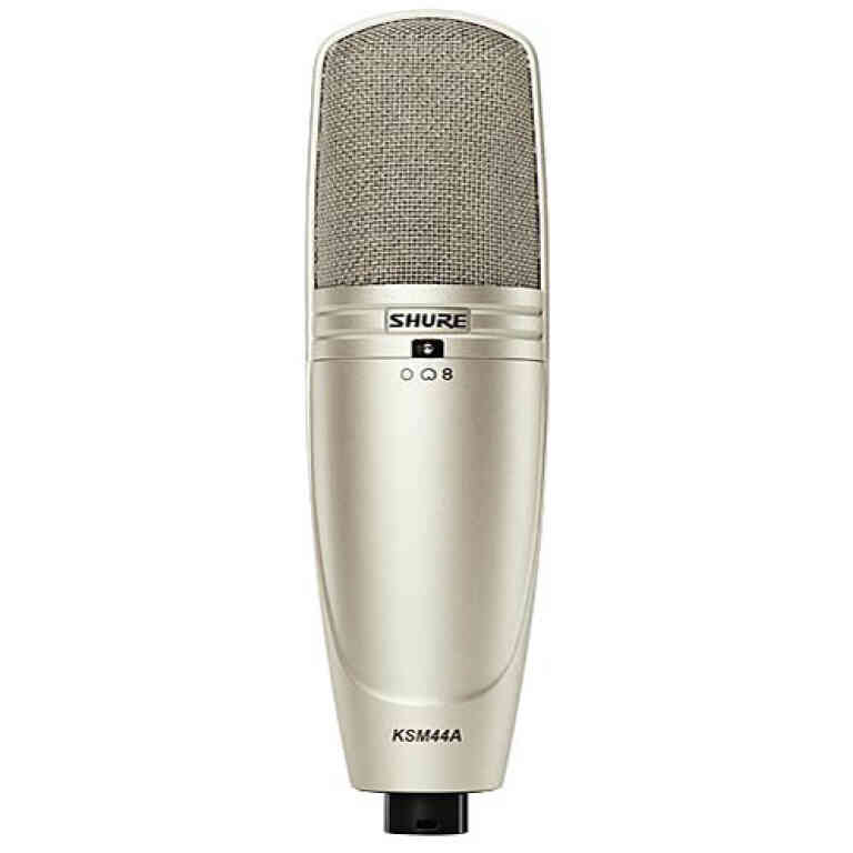 Shure KSM44A/SL Multi-Pattern Condenser Microphone Studio Reference