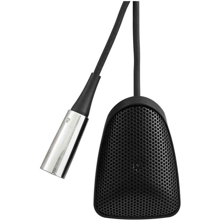 Shure CVB-B/O Omni-Directional Boundary Microphone, Black, Clear Audio