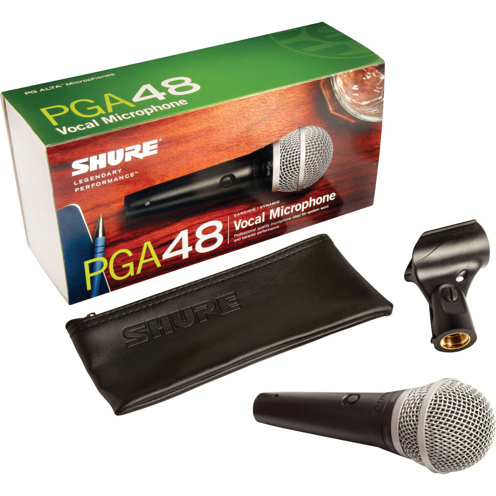 Shure PGA48-LC Dynamic Vocal Microphone - Pro Handheld Mic for Clear Speech Shure PGA48-LC Dynamic Vocal Microphone - Pro Handheld Mic for Clear Speech