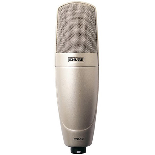 Shure KSM32/SL Premium Condenser Microphone Silver Finish Shure KSM32/SL Premium Condenser Microphone Silver Finish