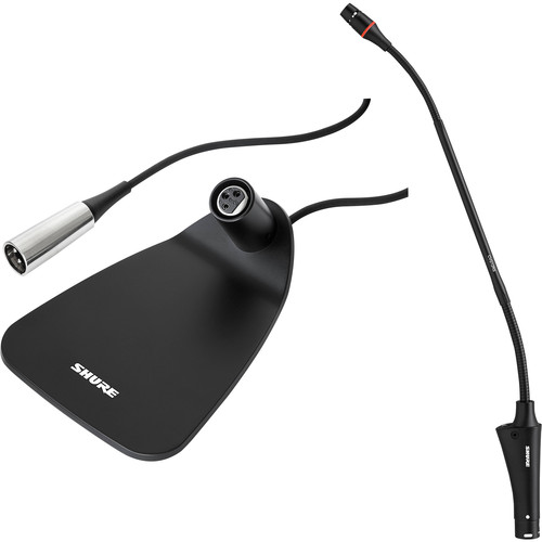 Shure CVG12S-B/C 12" Gooseneck Mic with On/Off Switch & LED, Black Shure CVG12S-B/C 12" Gooseneck Mic with On/Off Switch & LED, Black