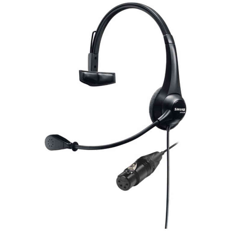 Shure BRH31M-NXLR4F Lightweight Single Ear Headset with Mic