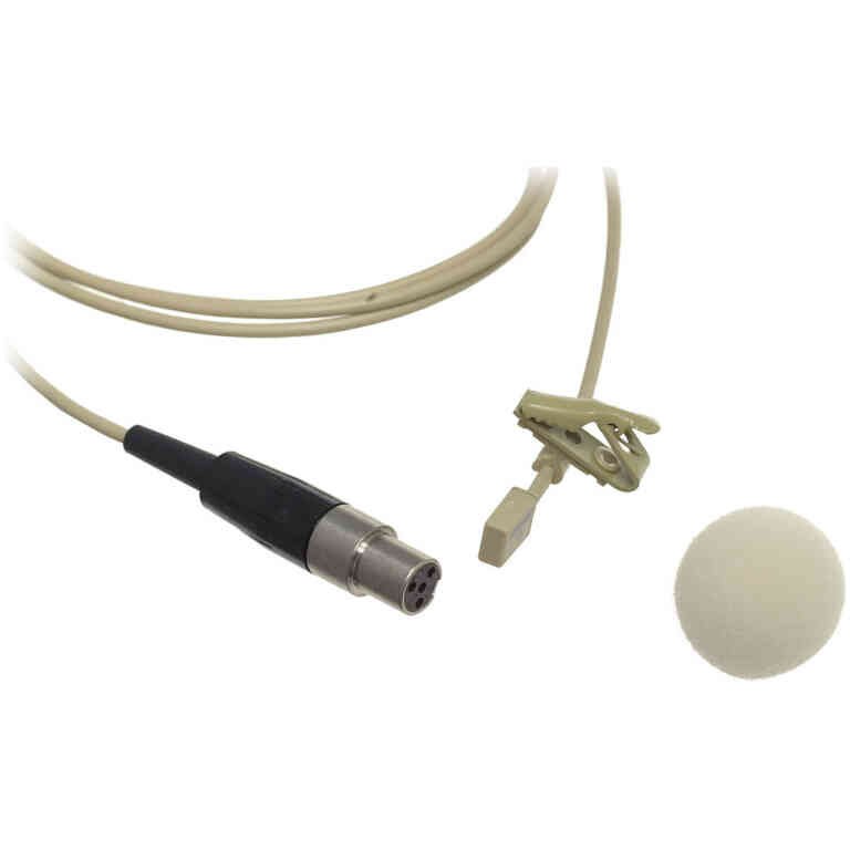 Shure WL93T-X Lavalier Microphone - Subminiature Clip-On Mic for Speech Clarity