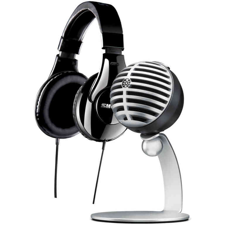 Shure MV5/A-240 BNDL-EFS MV5/A + SRH240A Headphone Bundle - Home Recording Kit